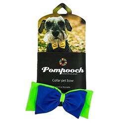Pooch Bow Tie: Royal/Lime P92365